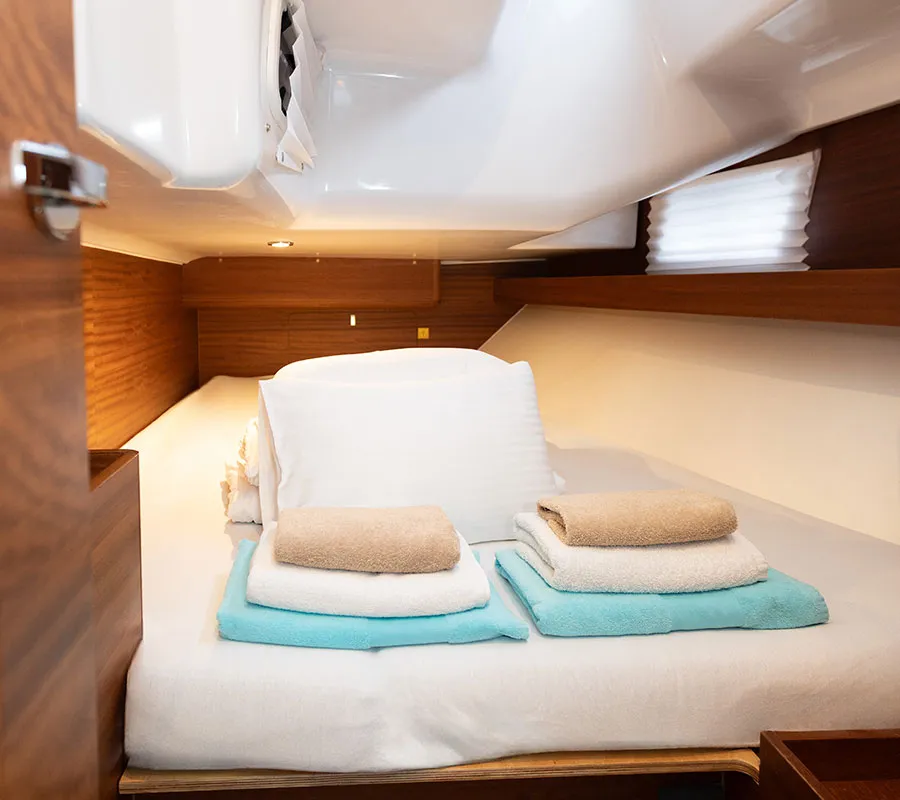 Cabin on Top Secret 2020, a Elan 40.1 sailboat at Primošten, Croatia