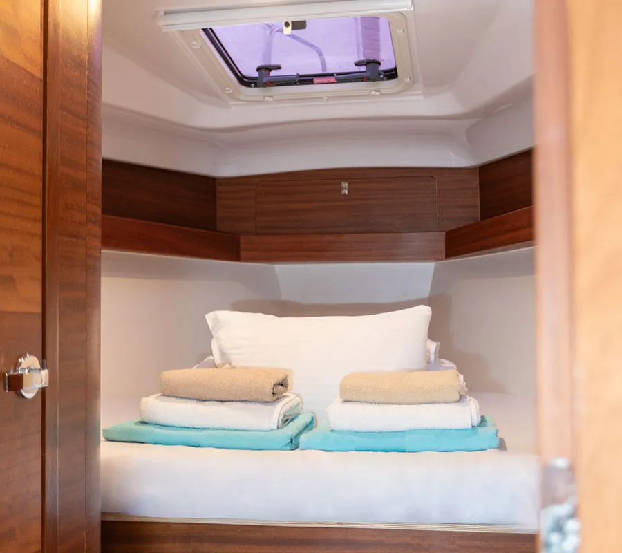 Cabin on Top Secret 2020, a Elan 40.1 sailboat at Primošten, Croatia