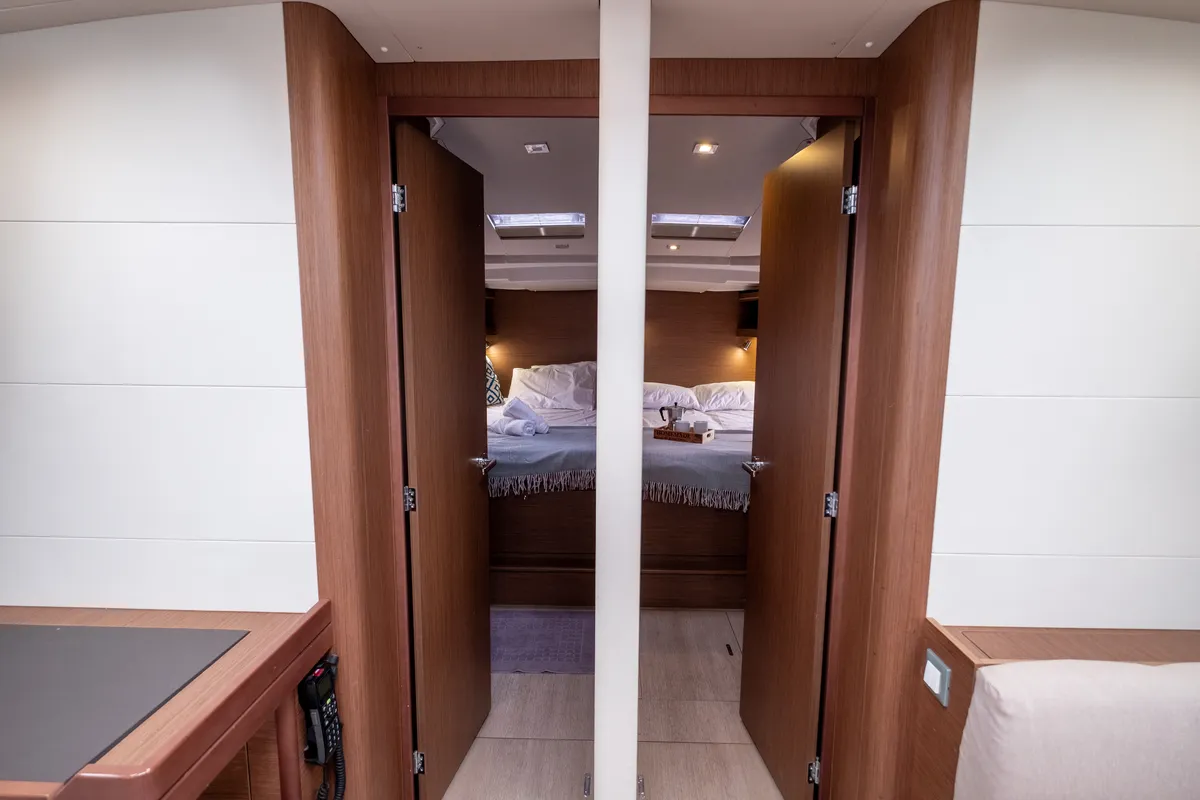 Cabin on Aloha, a Beneteau Oceanis 51.1 sailboat at Municipal Unit of Lefkada, Greece