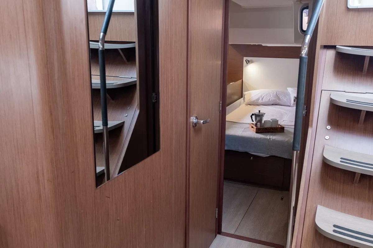 Cabin on Aloha, a Beneteau Oceanis 51.1 sailboat at Municipal Unit of Lefkada, Greece