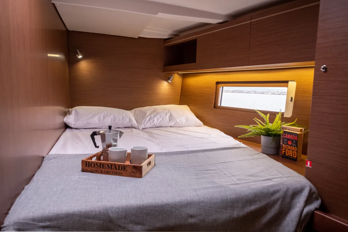 Cabin on Aloha, a Beneteau Oceanis 51.1 sailboat at Municipal Unit of Lefkada, Greece