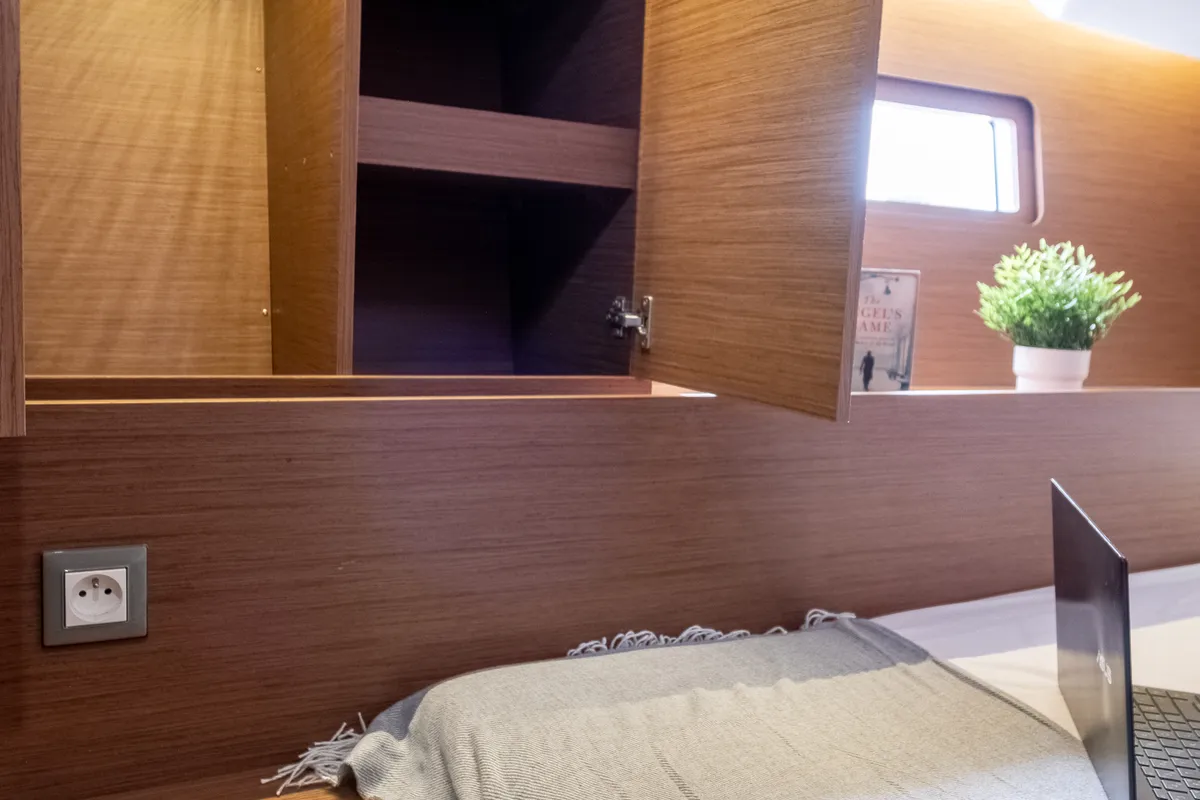Cabin on Aloha, a Beneteau Oceanis 51.1 sailboat at Municipal Unit of Lefkada, Greece