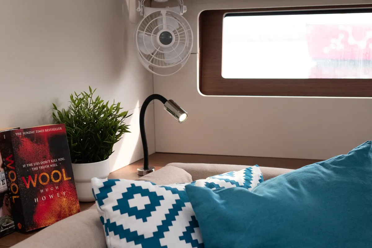 Salon of Aloha, a Beneteau Oceanis 51.1 sailboat at Municipal Unit of Lefkada, Greece
