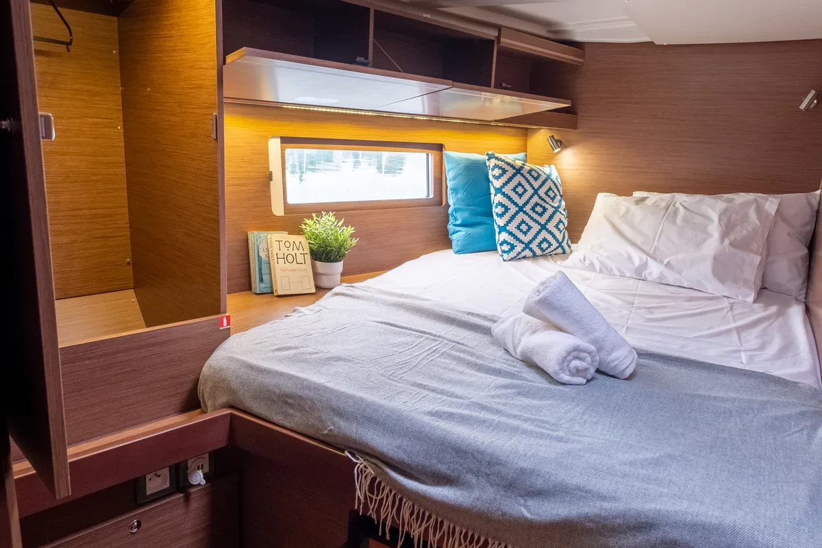 Cabin on Aloha, a Beneteau Oceanis 51.1 sailboat at Municipal Unit of Lefkada, Greece