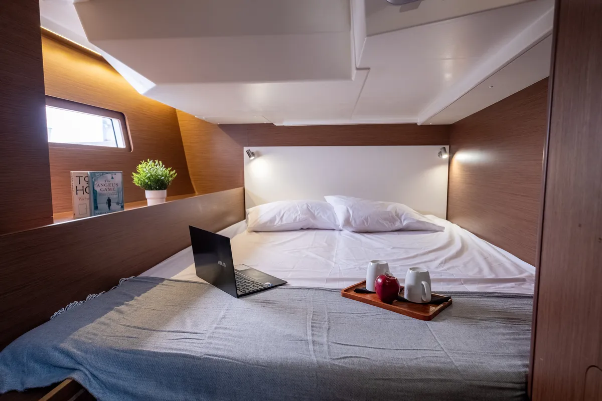 Cabin on Aloha, a Beneteau Oceanis 51.1 sailboat at Municipal Unit of Lefkada, Greece
