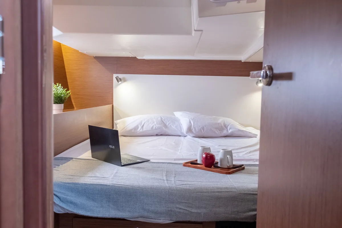 Cabin on Aloha, a Beneteau Oceanis 51.1 sailboat at Municipal Unit of Lefkada, Greece