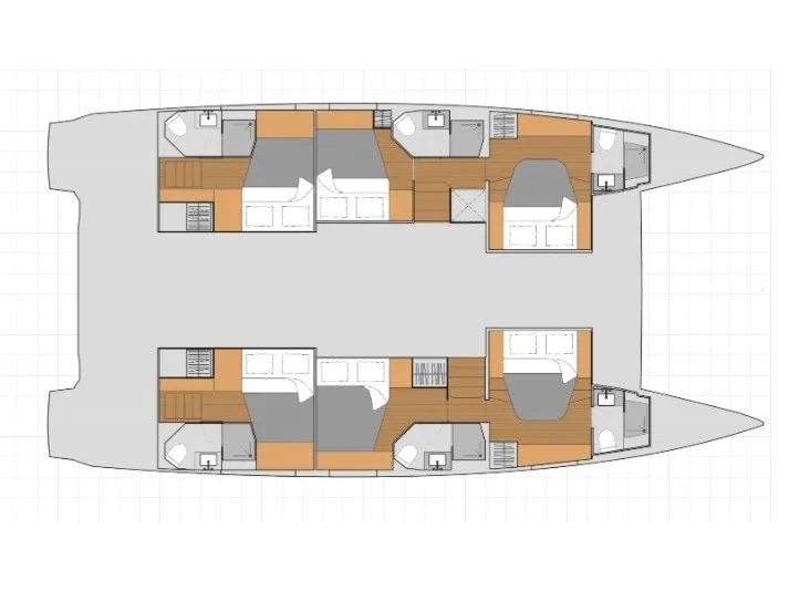 THE WAVE, a Fountaine Pajot Aura 51 catamaran at Athens, Greece