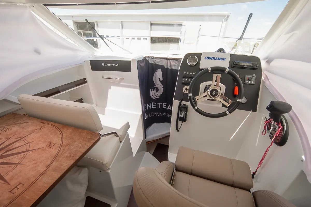 Nevera, a Beneteau Antares 8 OB motorboat at Tribunj, Croatia