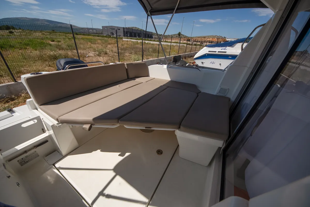 Nevera, a Beneteau Antares 8 OB motorboat at Tribunj, Croatia