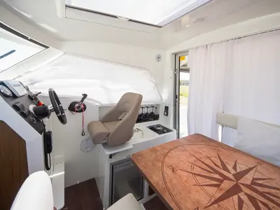Nevera, a Beneteau Antares 8 OB motorboat at Tribunj, Croatia