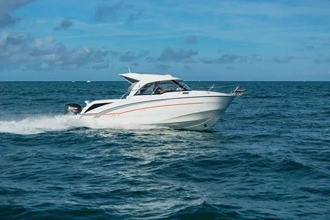 Nevera, a Beneteau Antares 8 OB motorboat at Tribunj, Croatia