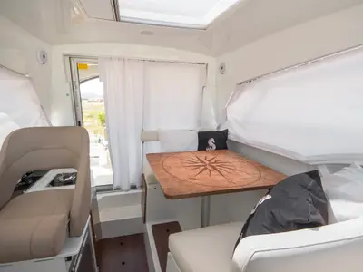 Nevera, a Beneteau Antares 8 OB motorboat at Tribunj, Croatia
