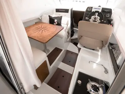 Nevera, a Beneteau Antares 8 OB motorboat at Tribunj, Croatia
