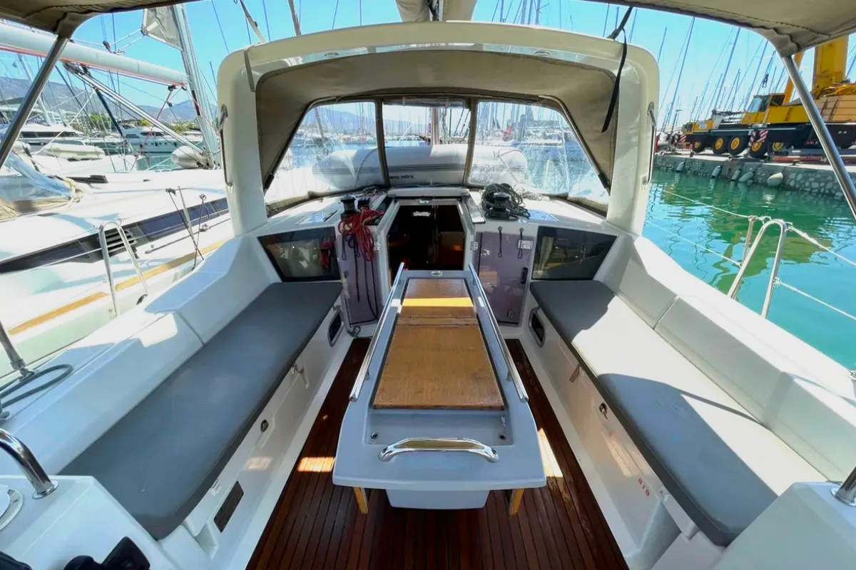 Cabin on Black Lion, a Beneteau Oceanis 41.1 sailboat at Municipal Unit of Ellomenos, Greece