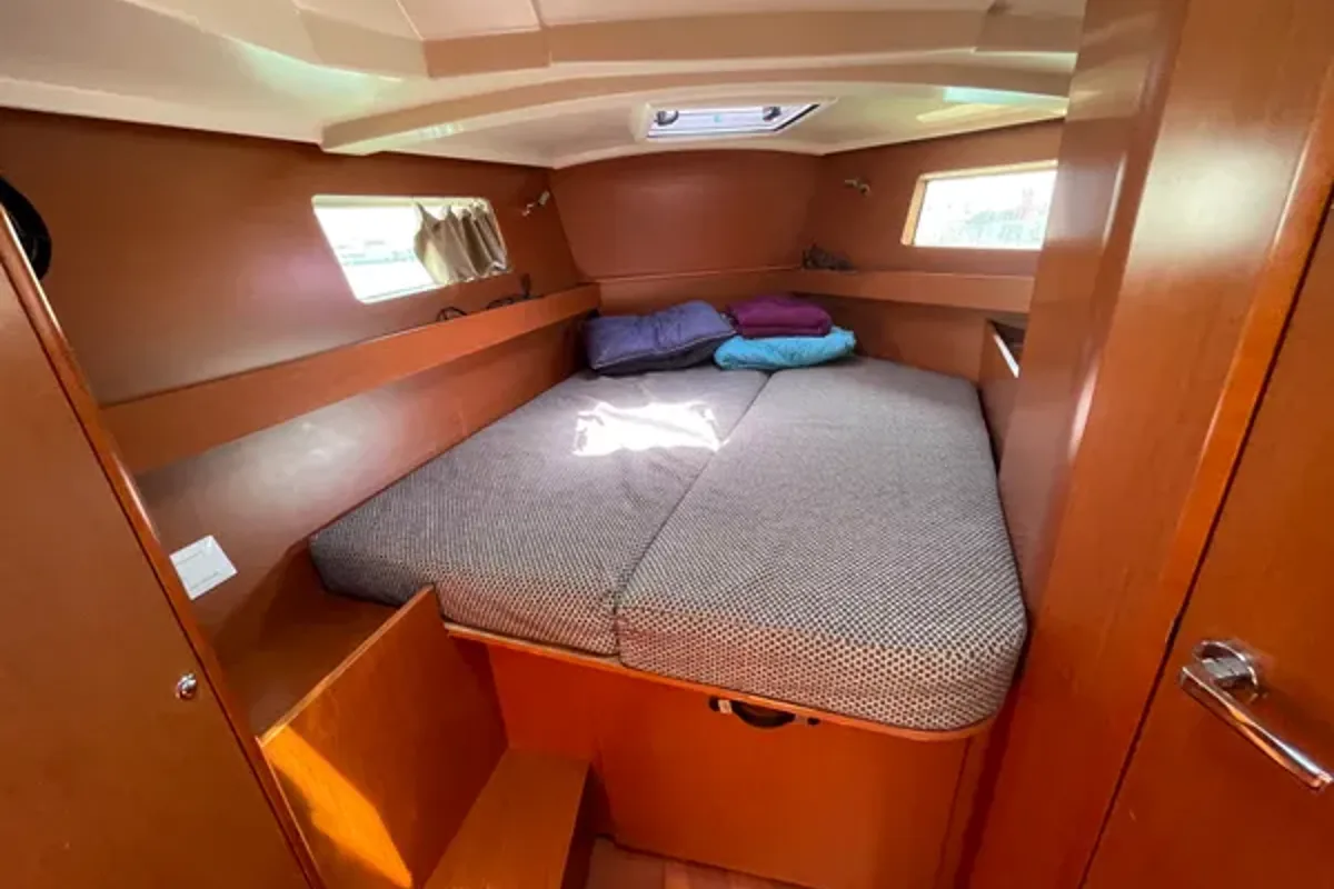Cabin on Black Lion, a Beneteau Oceanis 41.1 sailboat at Municipal Unit of Ellomenos, Greece