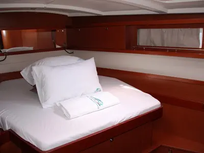 Cabin on Tonic, a Beneteau Oceanis 45 sailboat at Marmaris, Turkey
