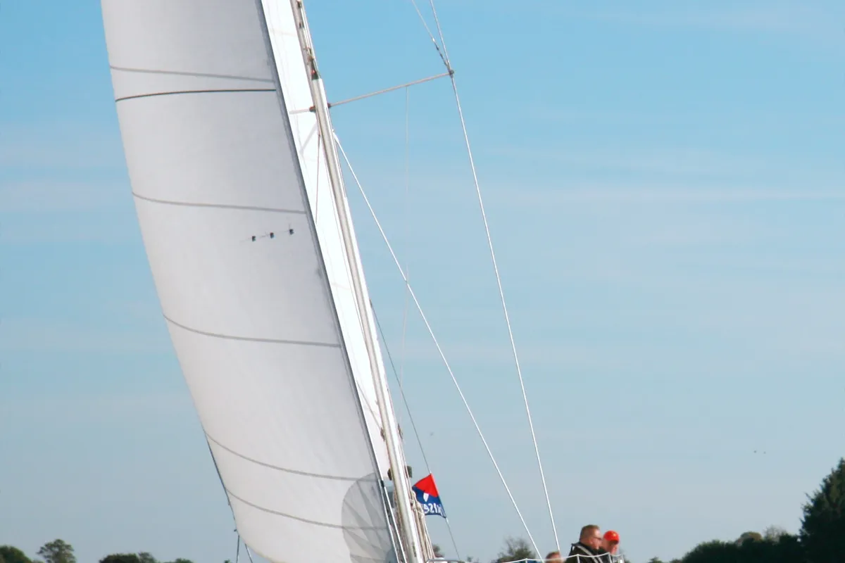 Foxi, a Bavaria 46 Cruiser sailboat at Heiligenhafen, Germany