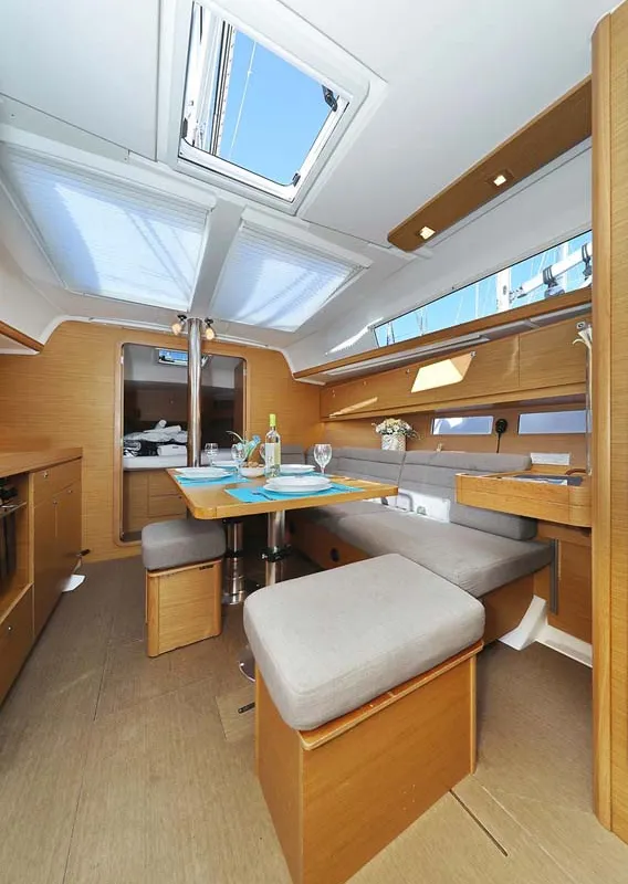 Salon of Alegria, a Dufour 382 GL sailboat at Grad Pula, Croatia