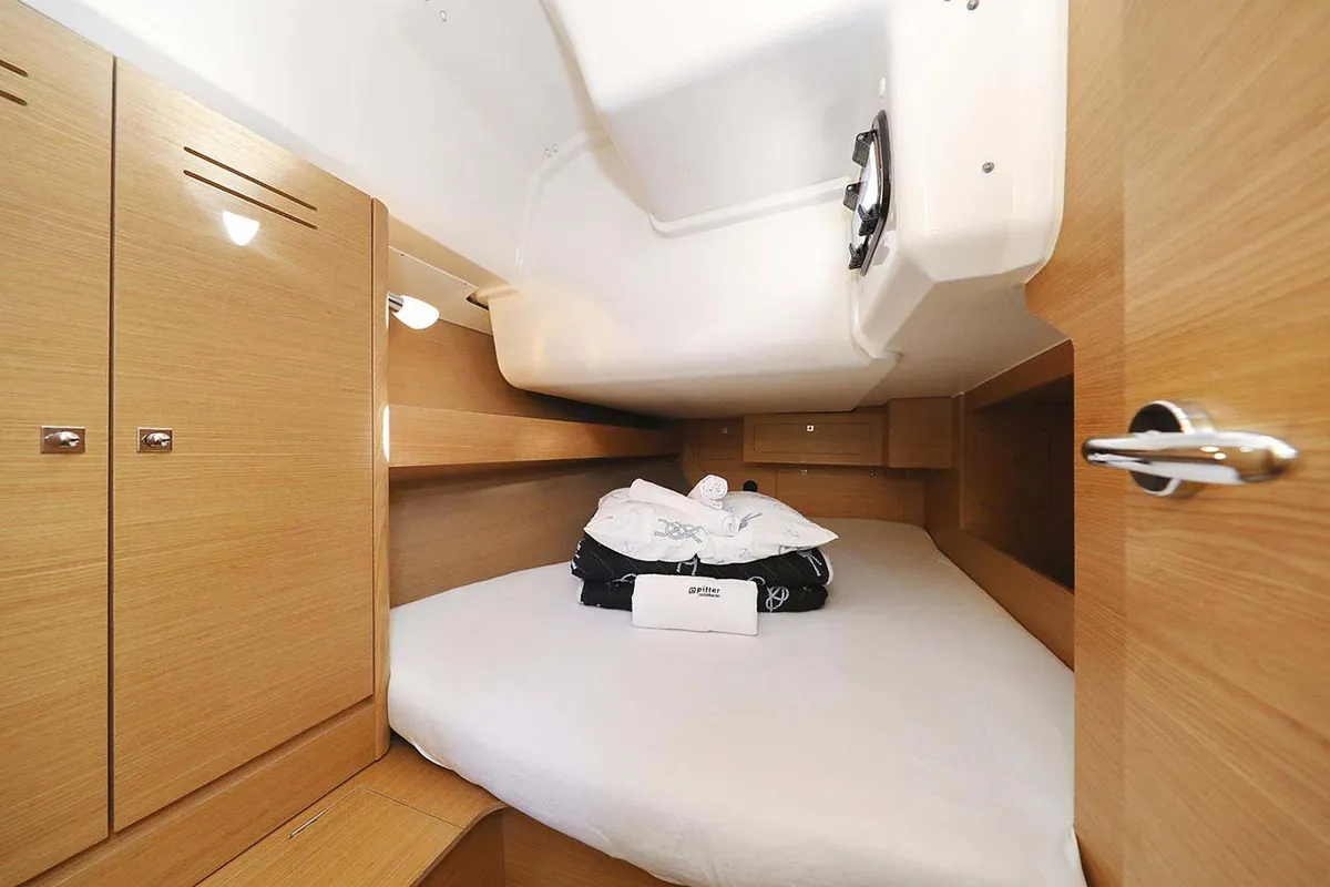 Cabin on Alegria, a Dufour 382 GL sailboat at Grad Pula, Croatia