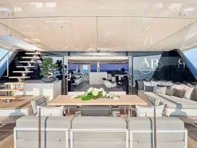 Above & Beyond, a Sunreef 80 catamaran at Athens, Marina Delta Kallithea, Greece