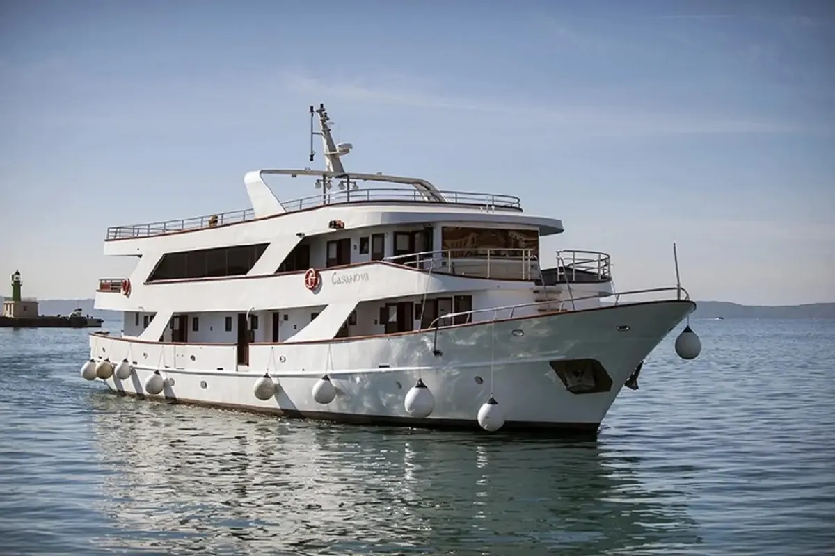 Casanova, a Motoryacht sailboat at Grad Trogir, Croatia