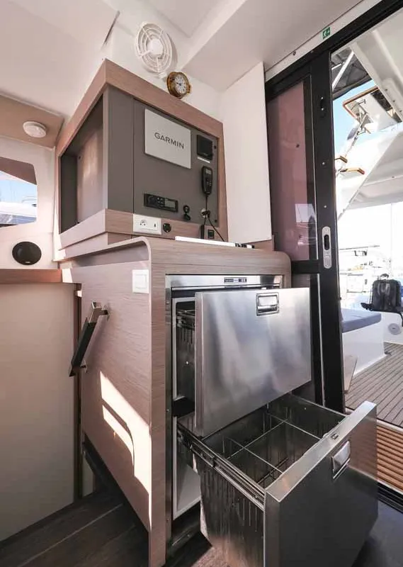 Galley of Orion, a Fountaine Pajot Isla 40 catamaran at Grad Biograd na Moru, Croatia