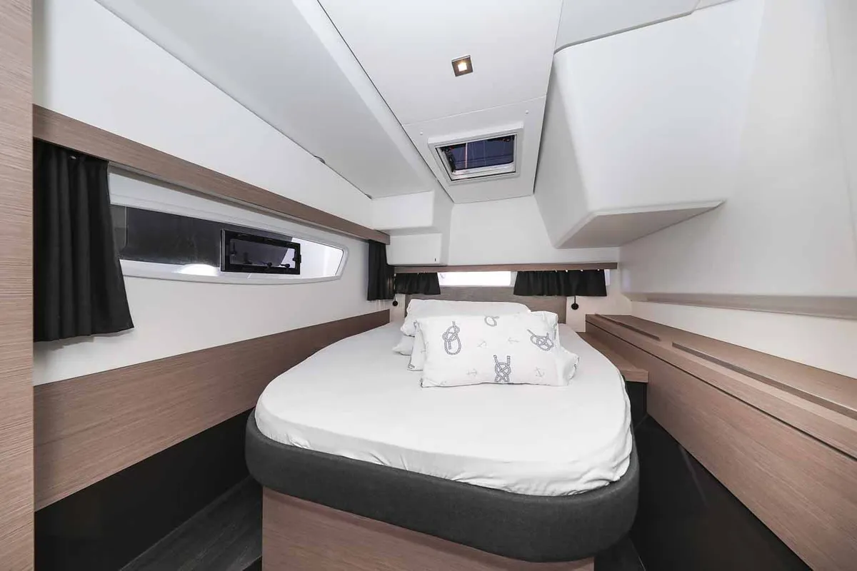 Cabin on Orion, a Fountaine Pajot Isla 40 catamaran at Grad Biograd na Moru, Croatia