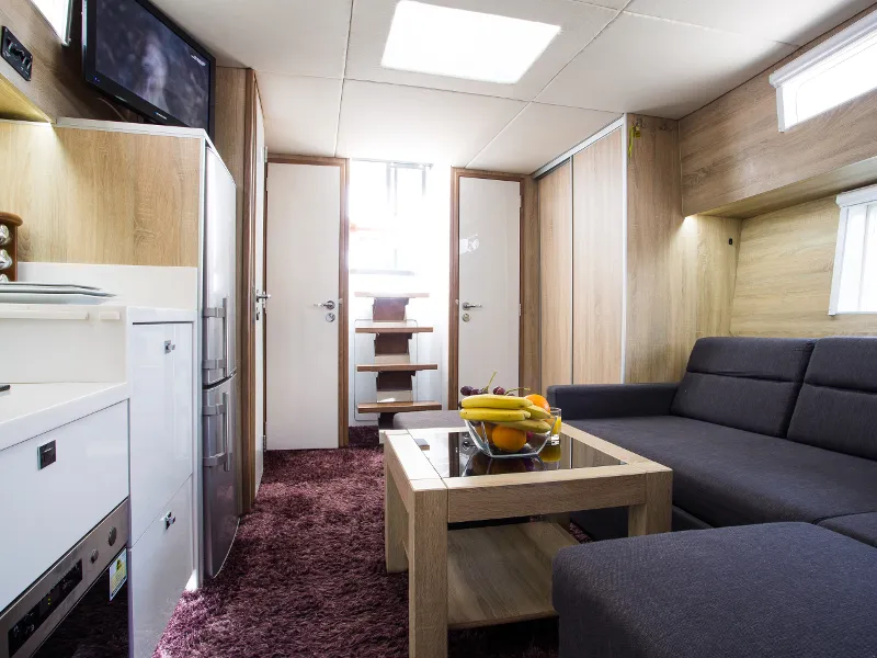 Salon of Oceanis 461/3/3 Premium, a Delphia Yachts Nautika 1300 motor yacht at Wilkasy, Poland