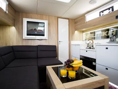 Salon of Oceanis 461/3/3 Premium, a Delphia Yachts Nautika 1300 motor yacht at Wilkasy, Poland
