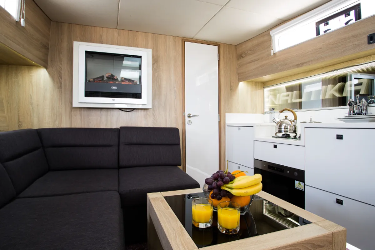 Salon of Oceanis 461/3/3 Premium, a Delphia Yachts Nautika 1300 motor yacht at Wilkasy, Poland