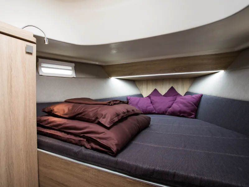 Cabin on Oceanis 461/3/3 Premium, a Delphia Yachts Nautika 1300 motor yacht at Wilkasy, Poland