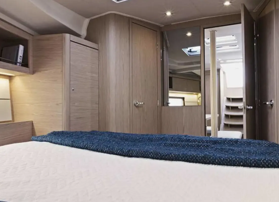 Cabin on Oceanis 461/3/3 Premium, a Beneteau Oceanis 461 sailboat at Dubrovnik, Croatia