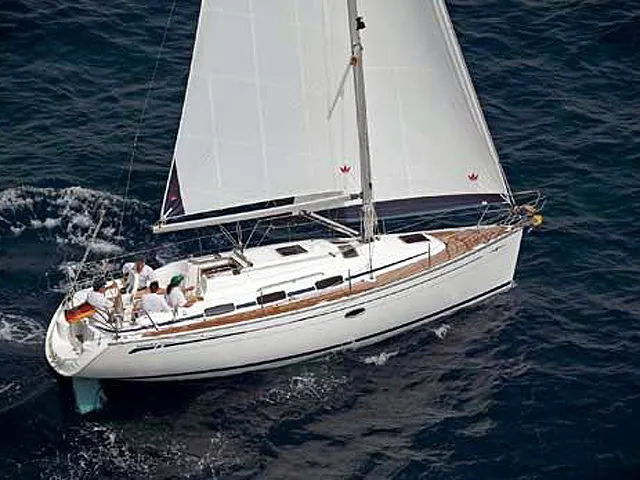 Exterior view of CATHERINE, a Bavaria 33 Cruiser sailboat at Grad Trogir, Croatia