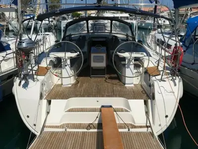 Midas, a Bavaria Cruiser 45 sailboat at Municipal Unit of Lefkada, Greece