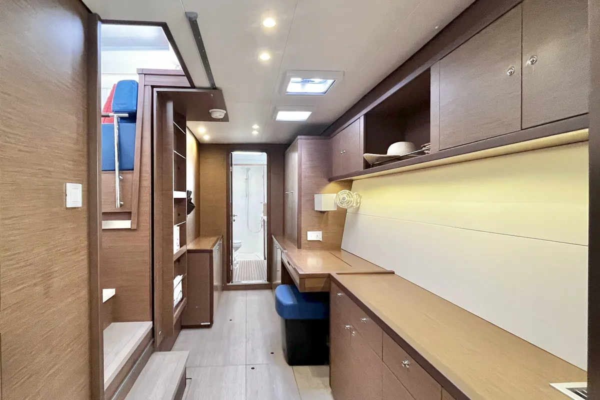 Cabin on Luna Mia, a Lagoon 450 F catamaran at Parham Town, British Virgin Islands