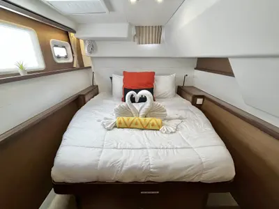 Cabin on Luna Mia, a Lagoon 450 F catamaran at Parham Town, British Virgin Islands
