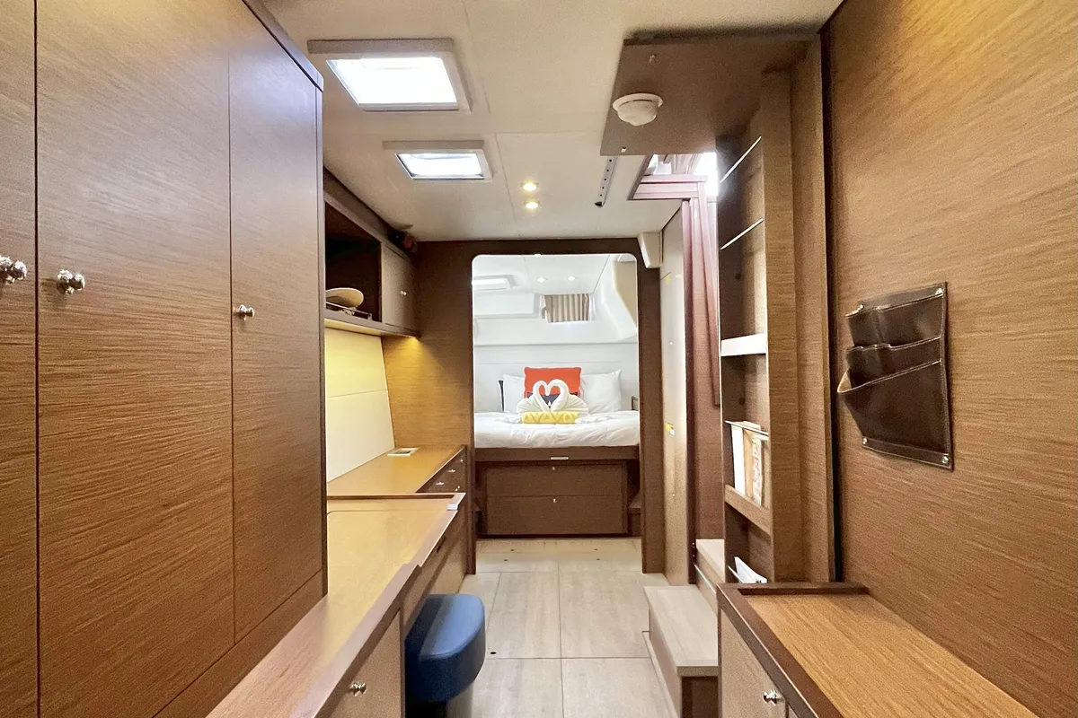 Cabin on Luna Mia, a Lagoon 450 F catamaran at Parham Town, British Virgin Islands