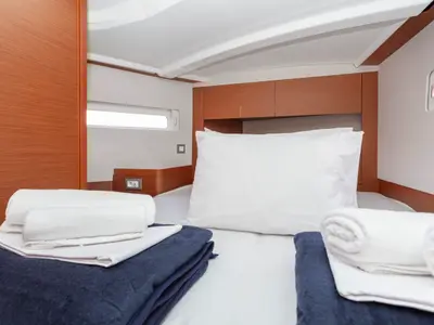 Galley of Bella Ciao, a Jeanneau Sun Odyssey 410 sailboat at Split, Croatia