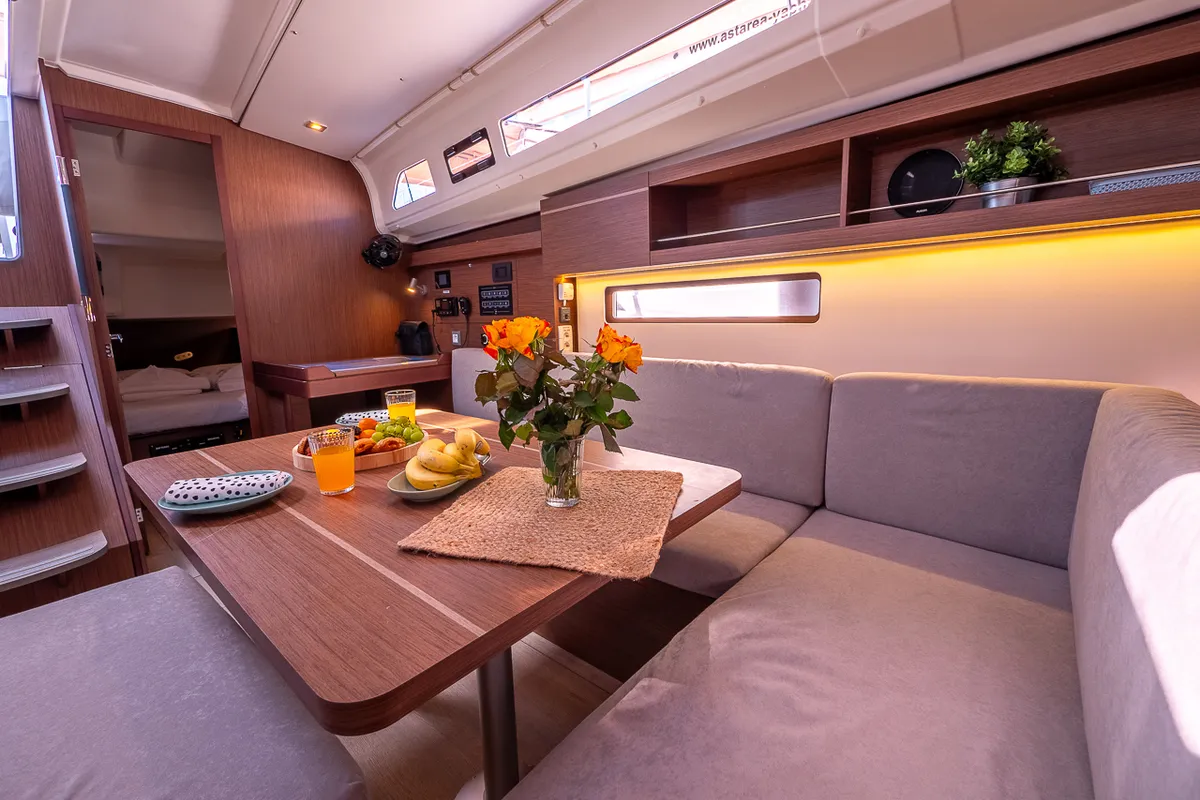 Salon of Mamma Mia, a Beneteau Oceanis 40.1 sailboat at Split, Croatia
