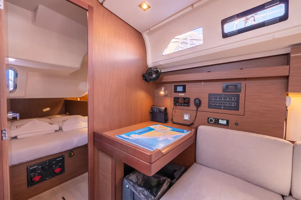 Salon of Mamma Mia, a Beneteau Oceanis 40.1 sailboat at Split, Croatia