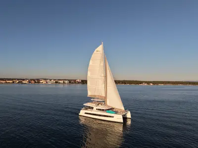 Exterior view of Angelina, a Bali 5.8 - 5 + 2 cab. catamaran at Trogir, Croatia