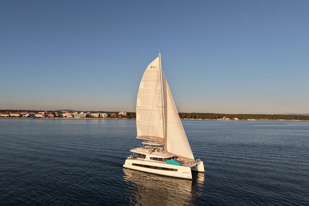 Exterior view of Angelina, a Bali 5.8 - 5 + 2 cab. catamaran at Trogir, Croatia