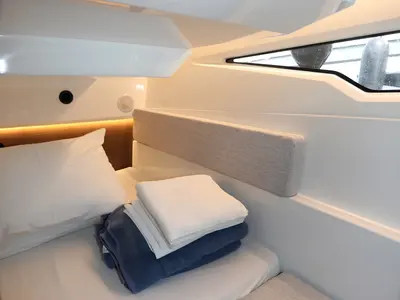 Galley of Ema, a Jeanneau Merry Fisher 895 motorboat at Split, Croatia