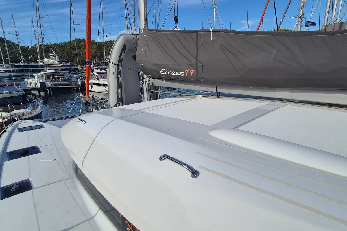 Cockpit of Kale I, a Excess 11 - 4 + 1 + 1 cab. catamaran at Fethiye, Turkey