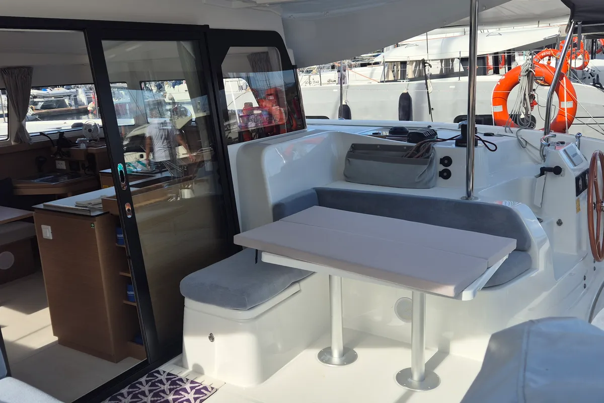 Cabin on Kale I, a Excess 11 - 4 + 1 + 1 cab. catamaran at Fethiye, Turkey