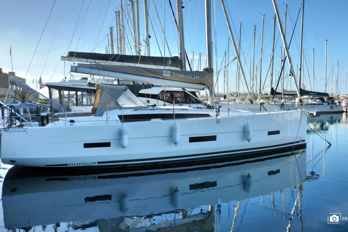 Kairos, a Dufour 430 sailboat at Castellammare di Stabia, Italy