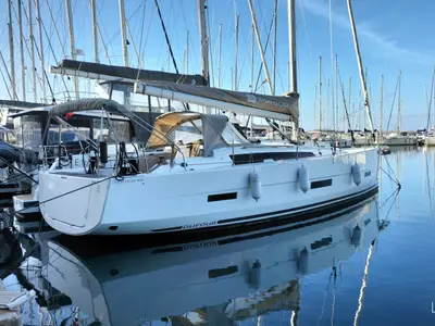 Kairos, a Dufour 430 sailboat at Castellammare di Stabia, Italy