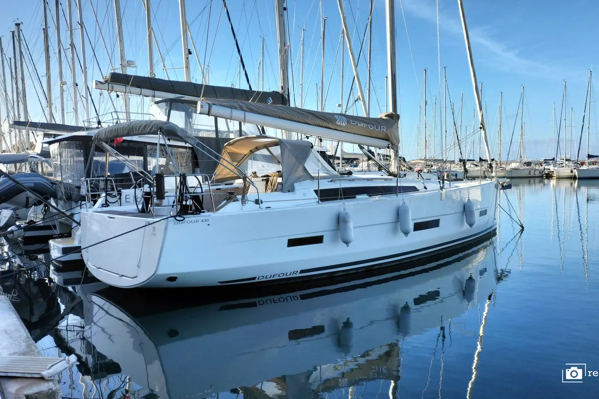 Kairos, a Dufour 430 sailboat at Castellammare di Stabia, Italy