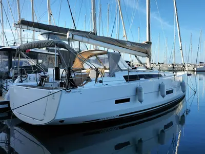 Kairos, a Dufour 430 sailboat at Castellammare di Stabia, Italy