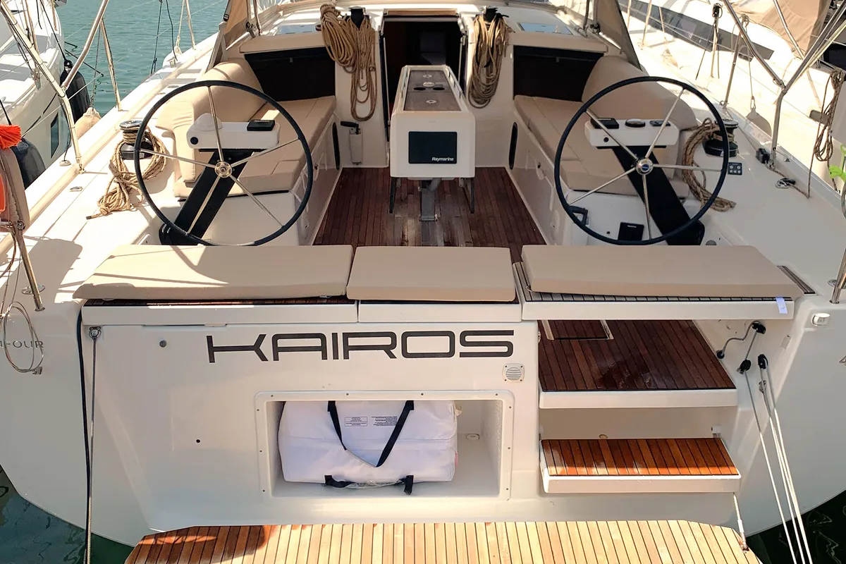 Kairos, a Dufour 430 sailboat at Castellammare di Stabia, Italy